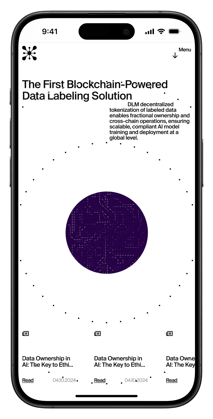 DLM mobile landing page hero